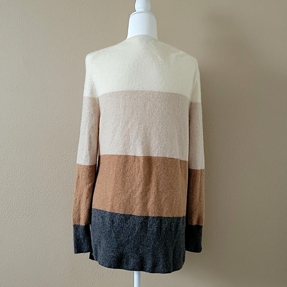 Madewell Womens Kent Colorblock Merino Wool Blend Cardigan Coziest Yarn - Size M - Picture 9 of 11